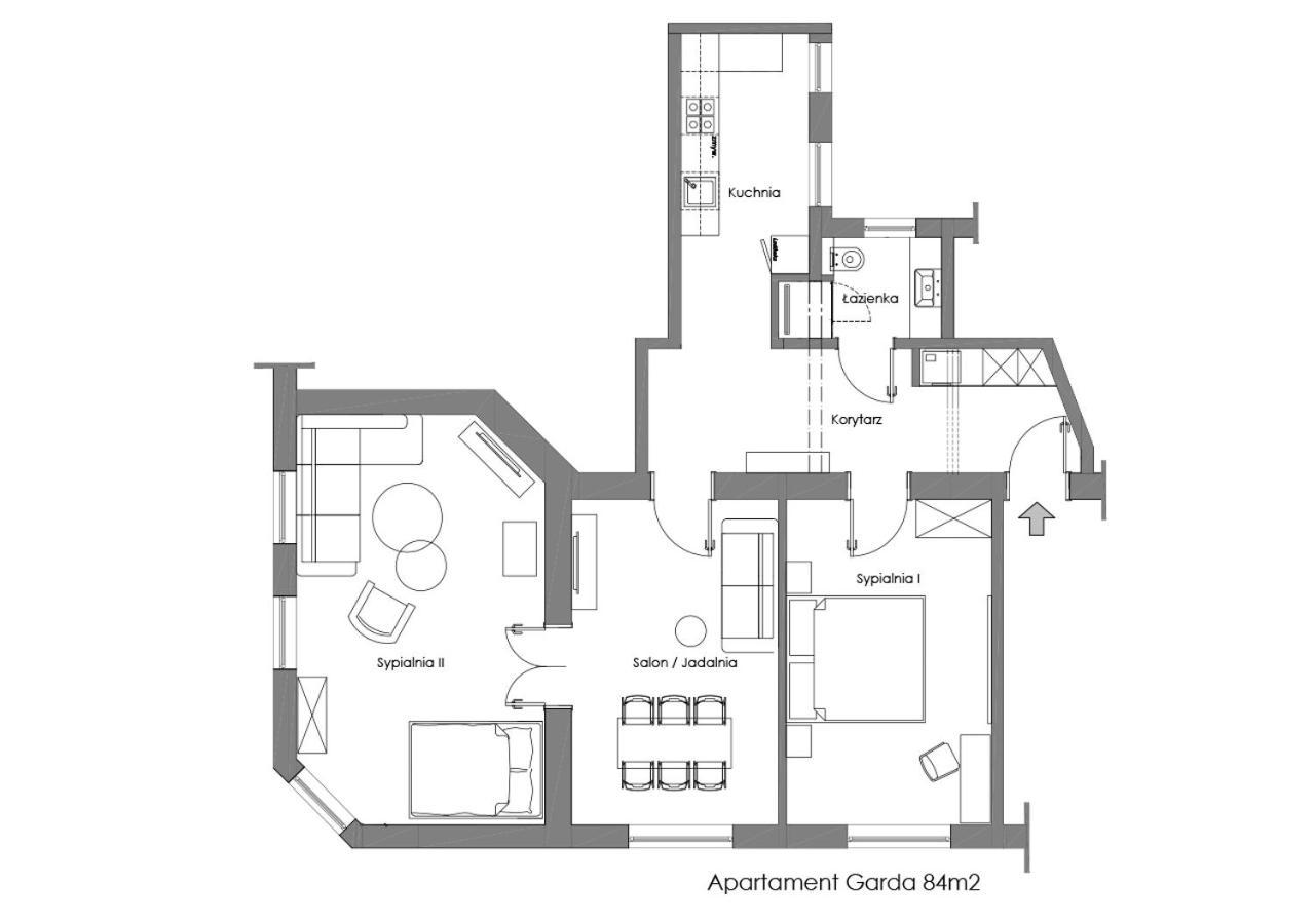 Sanhaus Apartments - Garda - Apartament Z 2 Sypialniami I Parkingiem Sopot Kültér fotó